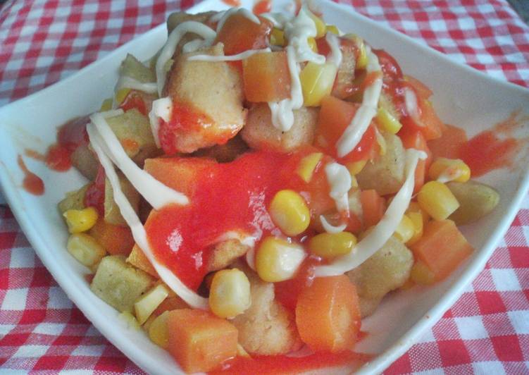 Resep masakan Salad Tahu Crispy Alakadarnya | Cara Masak Salad Tahu Crispy Alakadarnya Yang Paling Enak