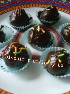 Foto resep Biscuit Truffle (bola biskuit coklat)