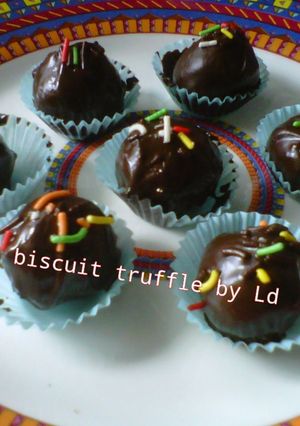 Foto resep Biscuit Truffle (bola biskuit coklat)