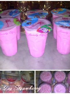Foto resep Pop Ice Strawberry Dengan Parutan Agar-agar