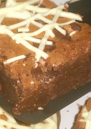 Foto resep Triple Chocolate Brownie.