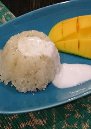 Foto resep Khao niao mamuang (sticky rice with mango)
