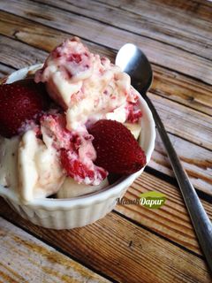 Foto resep Es Krim Stroberi Instan