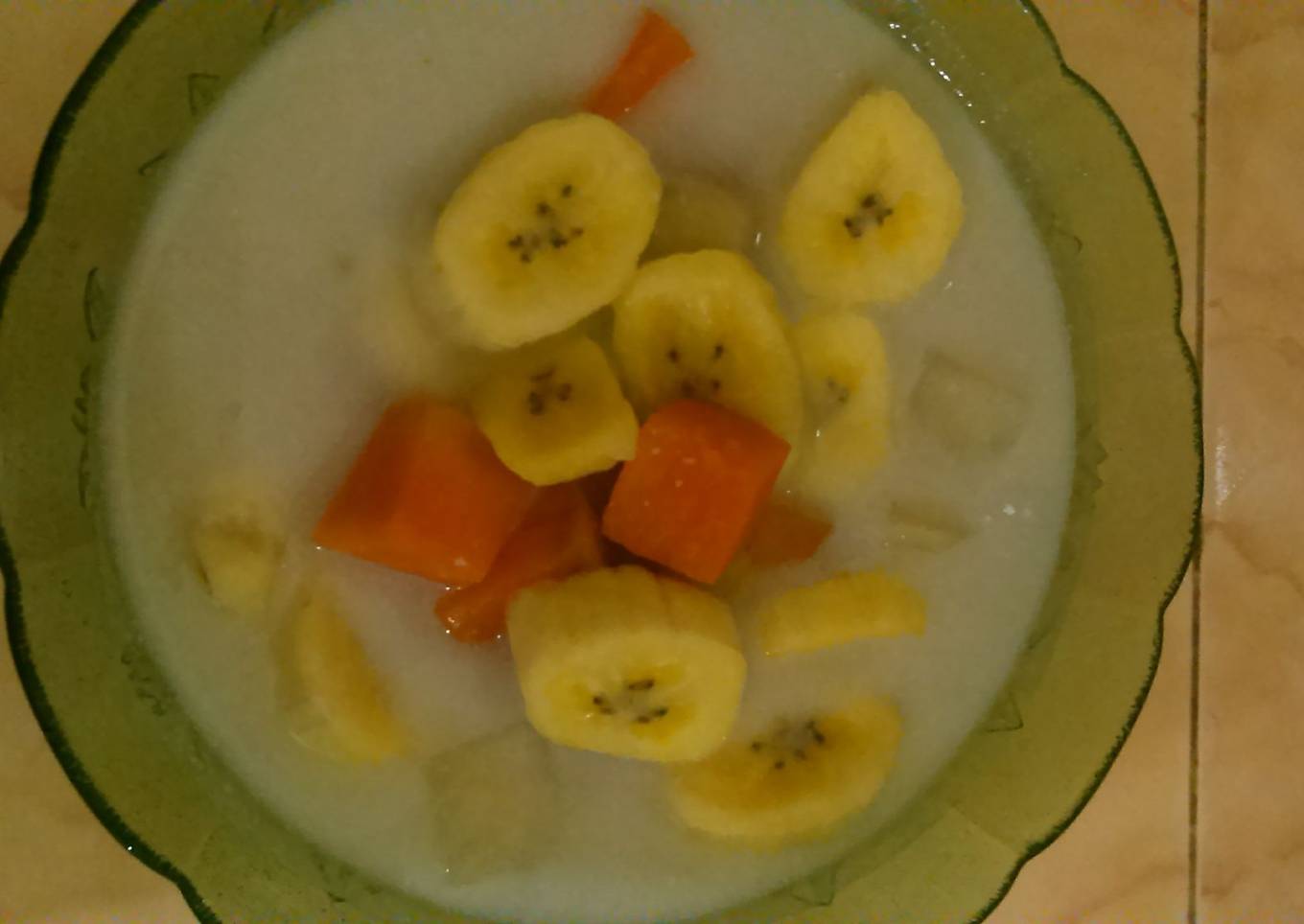 kolak ubi plus pisang
