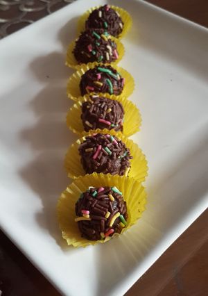 Foto resep bola coklat cinta