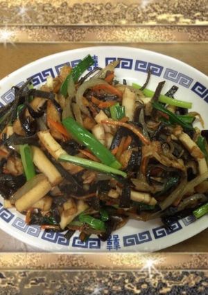 Foto resep TUMIS JAMUR KUPING TAHU (ピリカラ きくらげ 炒めもの) ala AZ