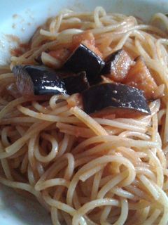 Foto resep Spageti bumbu saus terong pedas