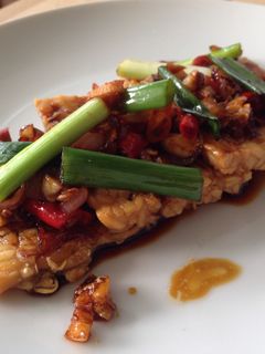 Foto resep Tempe siram kecap pedas