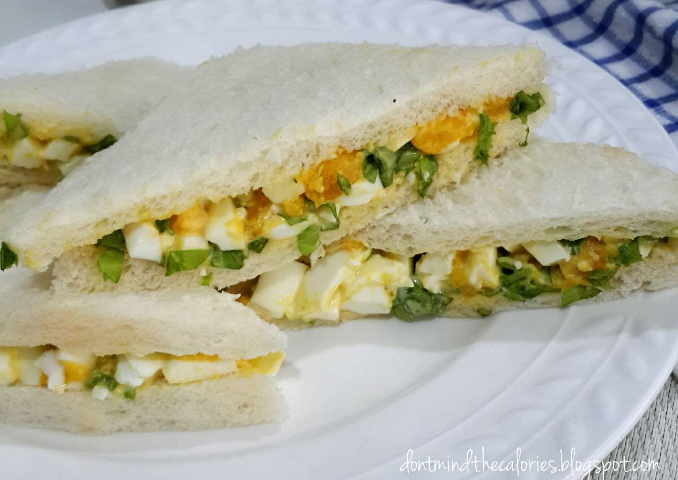Sandwich hard-boiled egg, sarapan sehat dan praktis