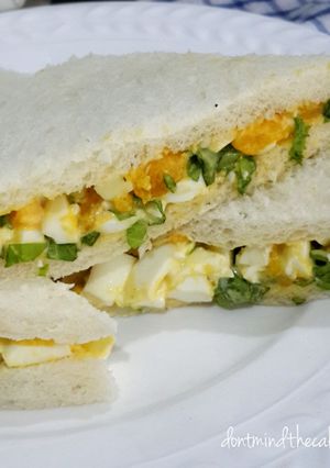 Foto resep Sandwich hard-boiled egg, sarapan sehat dan praktis