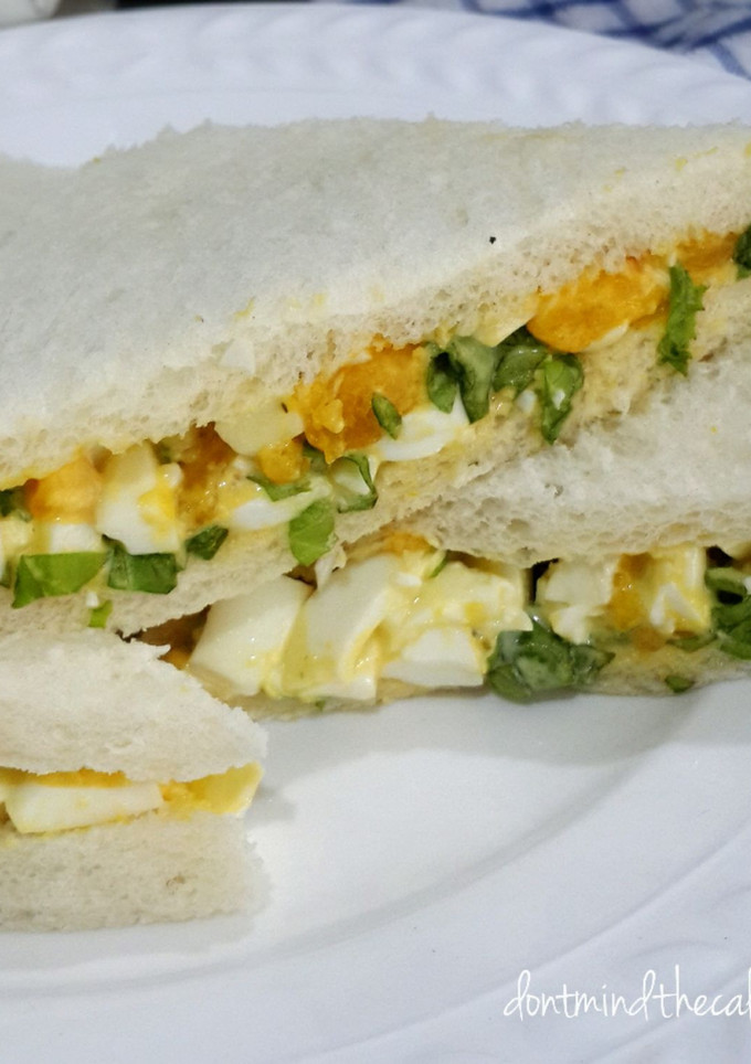 Foto resep Sandwich hard-boiled egg, sarapan sehat dan praktis