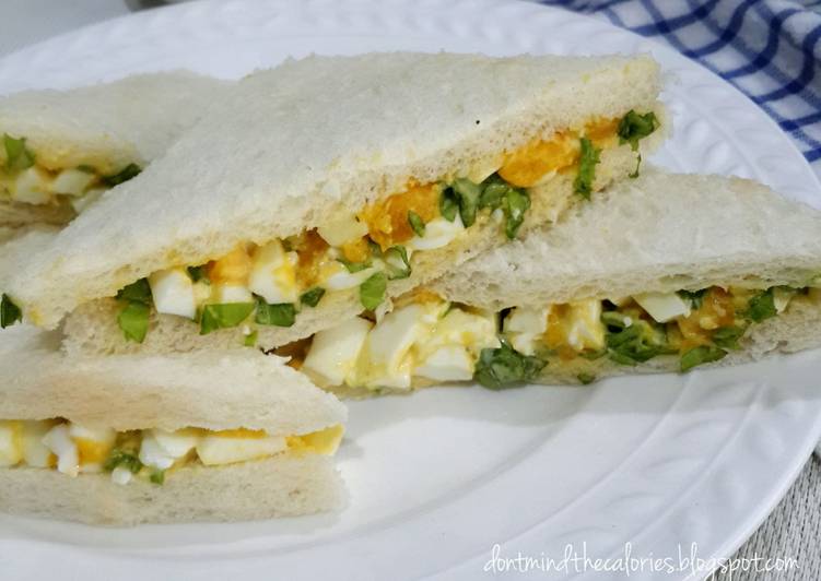 Sandwich hard-boiled egg, sarapan sehat dan praktis