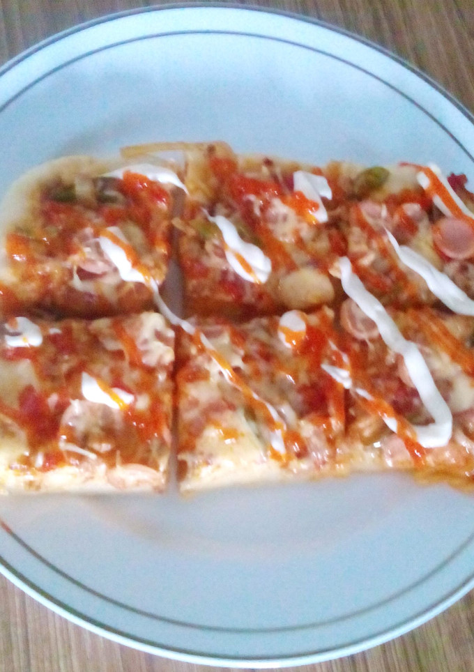 Foto resep Pizza Jamur Cabe Hijau