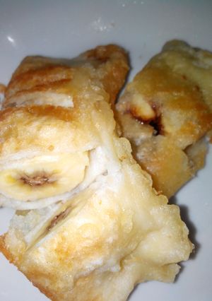 Foto resep roti goreng pisang coklat
