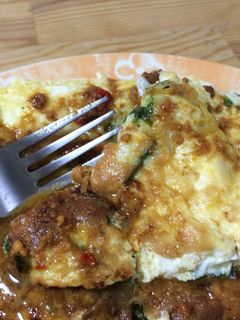 Foto resep Telur Tahu Siram Bumbu Pecel