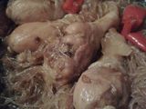 Ayam soun dengan kuah kecap