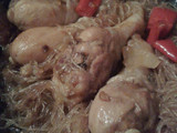 Ayam soun dengan kuah kecap