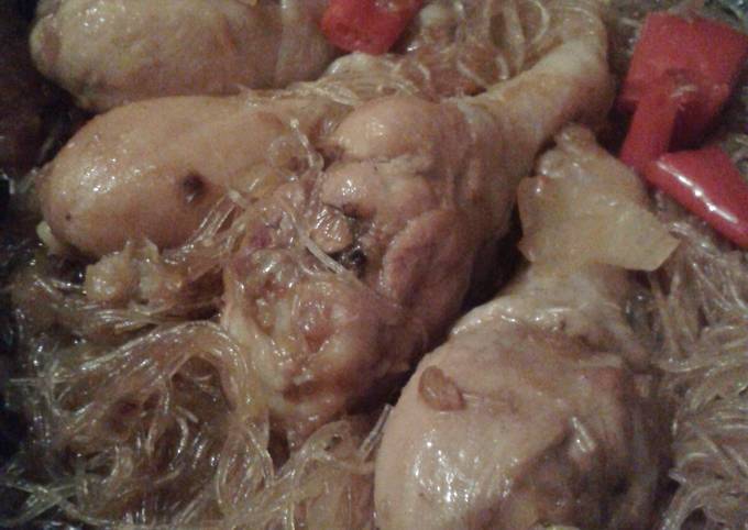 Cara Gampang Membuat Ayam soun dengan kuah kecap, Lezat Sekali