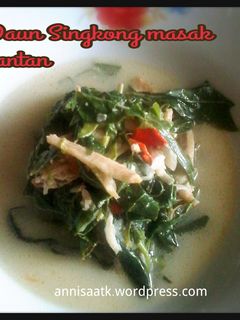 Foto resep Daun Singkong Masak Santan