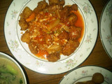 Ikan dori tepung saus pedas manis