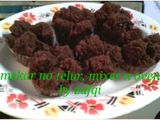 Brownies mekar no telur no mixer no oven