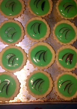 Foto resep pai pandan susu
