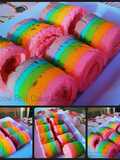 Rainbow Roll Cake