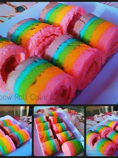 Foto resep Rainbow Roll Cake