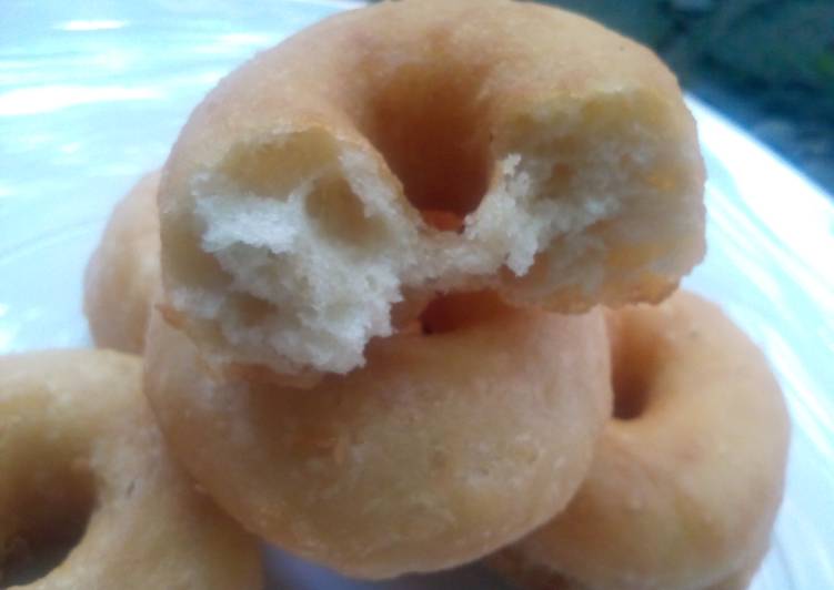 Sweet Potato Eggless Doughnut-> donat ubi tanpa telur