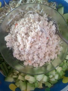 Foto resep Trancam Sayur als vegetable salad with coconut shredder