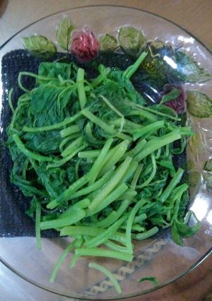 Foto resep bayam muda kukus
