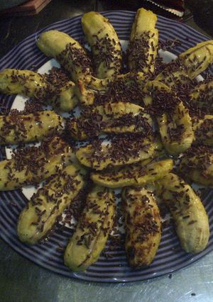 Foto resep Pisang Panggang Suklat (Susu Coklat)