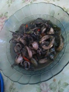 Foto resep Cumi Kuah Hitam Pedas