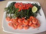Plencing kangkung hias udang segar