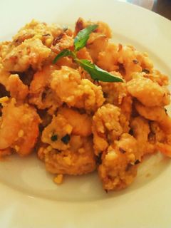 Foto resep udang kriuk saus telur asin