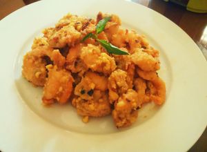 Foto resep udang kriuk saus telur asin 