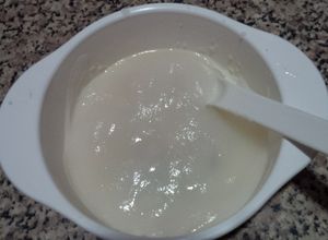 Foto resep Mpasi : bubur tepung beras saus pear (usia bayi 6 Bln)-MPASI