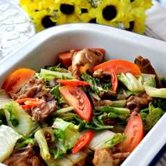A picture of Tumis Sawi Tulang Ayam.