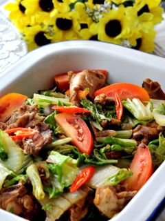 Foto resep Tumis Sawi Tulang Ayam