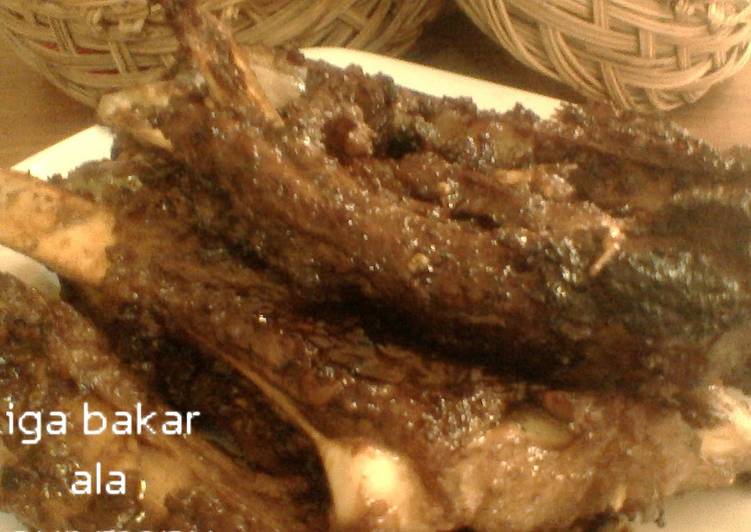 grilled beef ribs ( iga bakar ) ala Eka