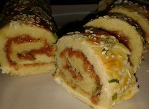 Foto resep Roti gulung abon yummii (floss roll bun)