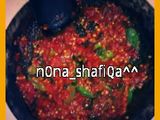 sambal mentah super pedas yummy^^
