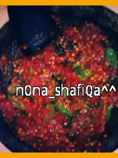 Foto resep sambal mentah super pedas yummy^^