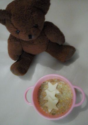 Foto resep orak arik star havermut (MPASI 8 bulan)