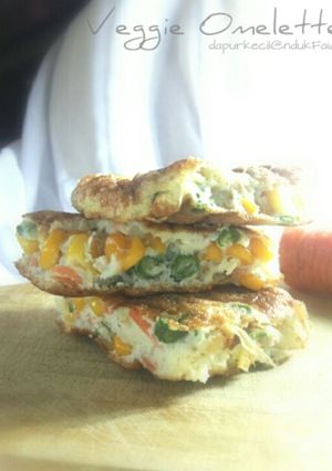 Foto resep Veggies Omelette/Omelet Sayur -MPASI 8m+