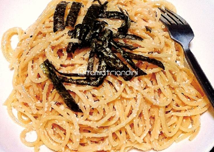  Resep  spaghetti Telur  Ikan  cod Mentaiko Pasta 