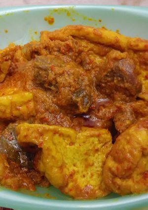Foto resep Rendang plus tahu