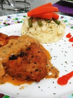 Foto resep chicken yoghurt sauce with mashed potato #healtyfood