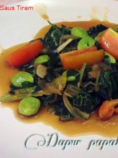 Foto resep Daun Pepaya Saus Tiram