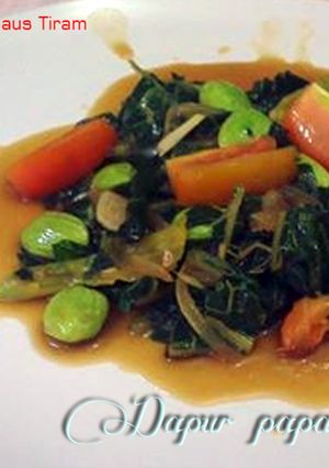 Foto resep Daun Pepaya Saus Tiram